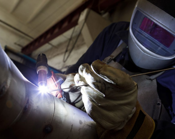 How does torch angle affect TIG welding